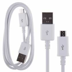 Cable Micro USB 1m Blanco